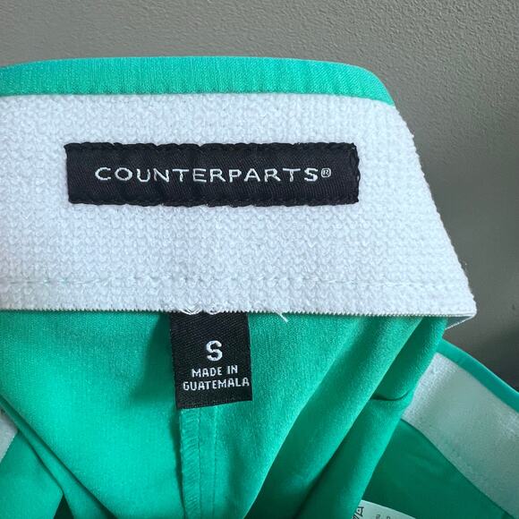 Counterparts Pull On Pants NWOT Small Green Wide Leg Stretch - Picture 5 of 8